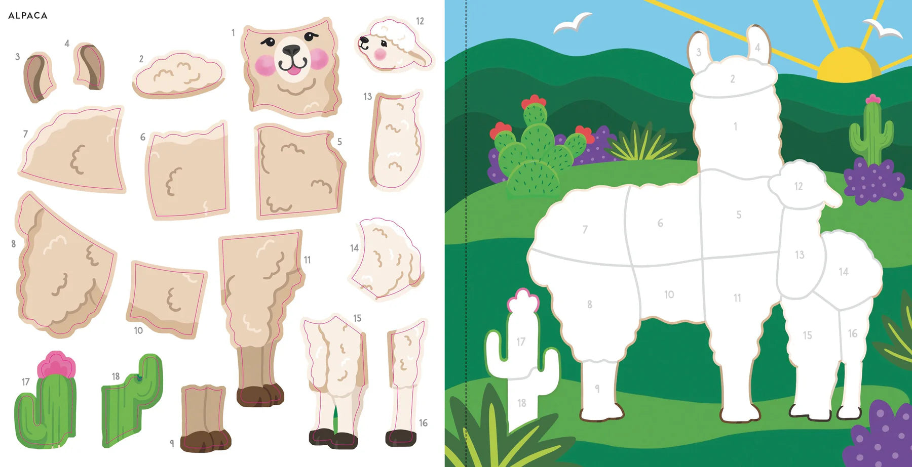 My First Colour-by-Sticker Book, Furry Friends
