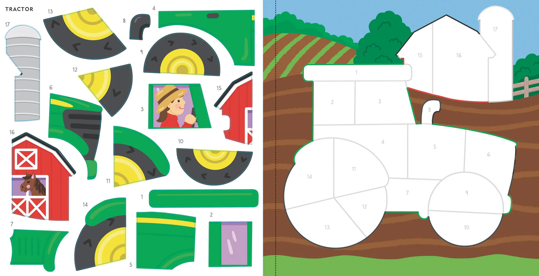 My First Colour-by-Sticker Book, Cars, Trucks & Trains
