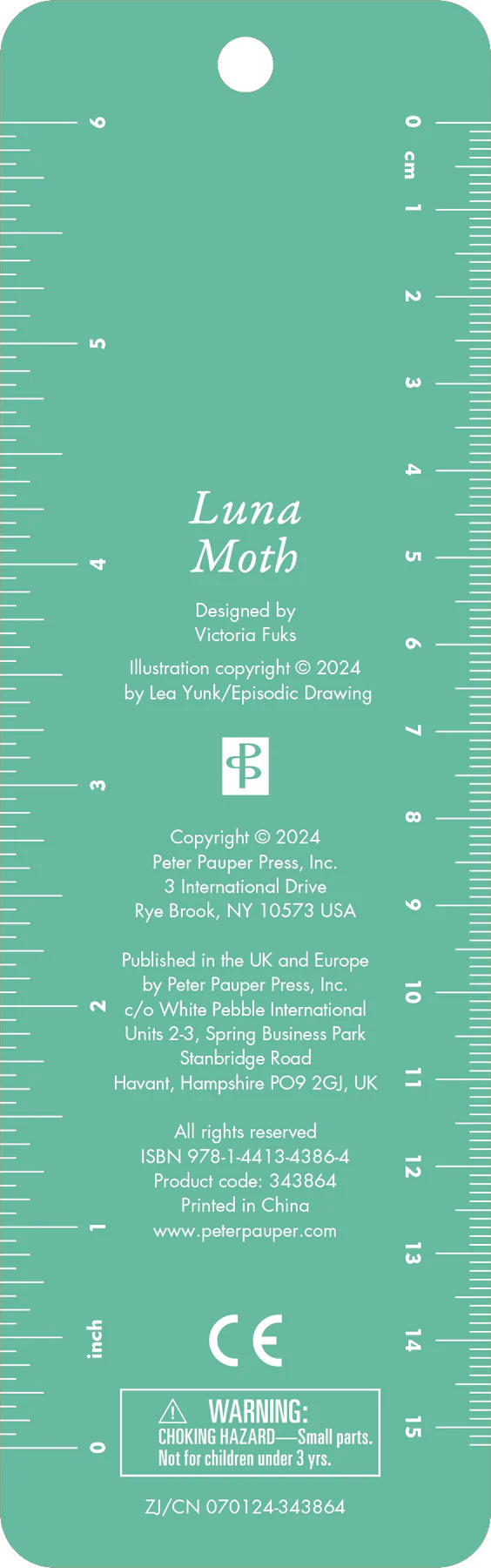 Luna Moth Beaded Bookmark