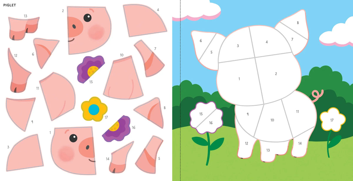 My First Colour-by-Sticker Book, Baby Animals