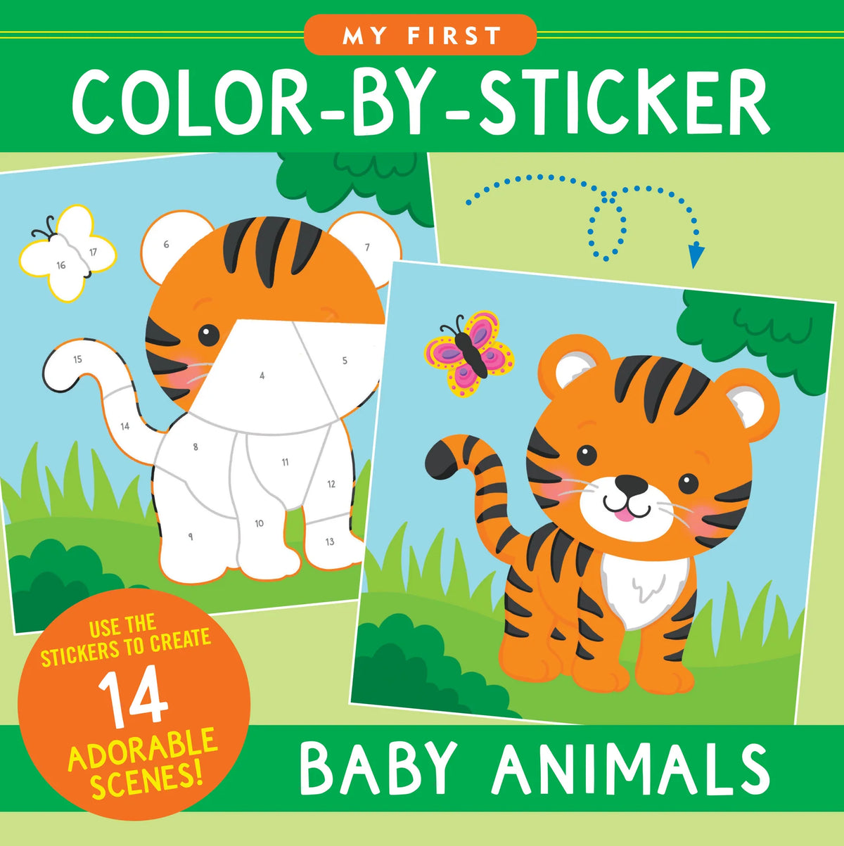 My First Colour-by-Sticker Book, Baby Animals