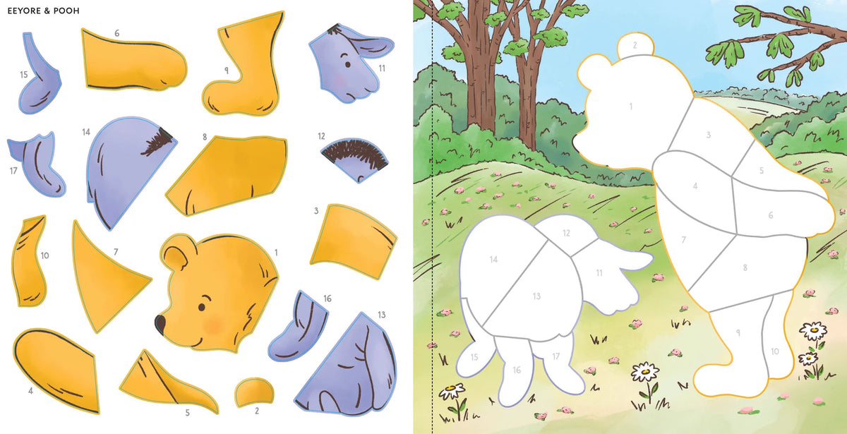 My First Colour-by-Sticker Book, Winnie The Pooh