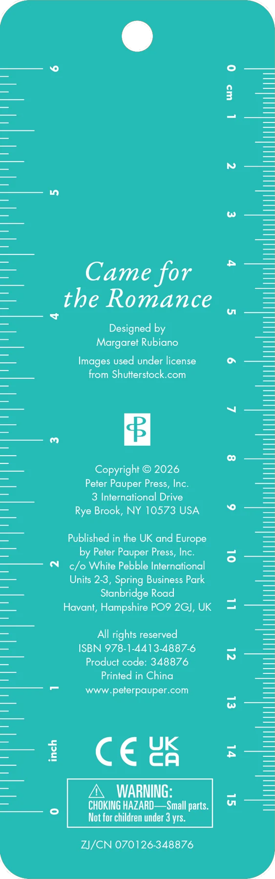 Came For The Romance Beaded Bookmark