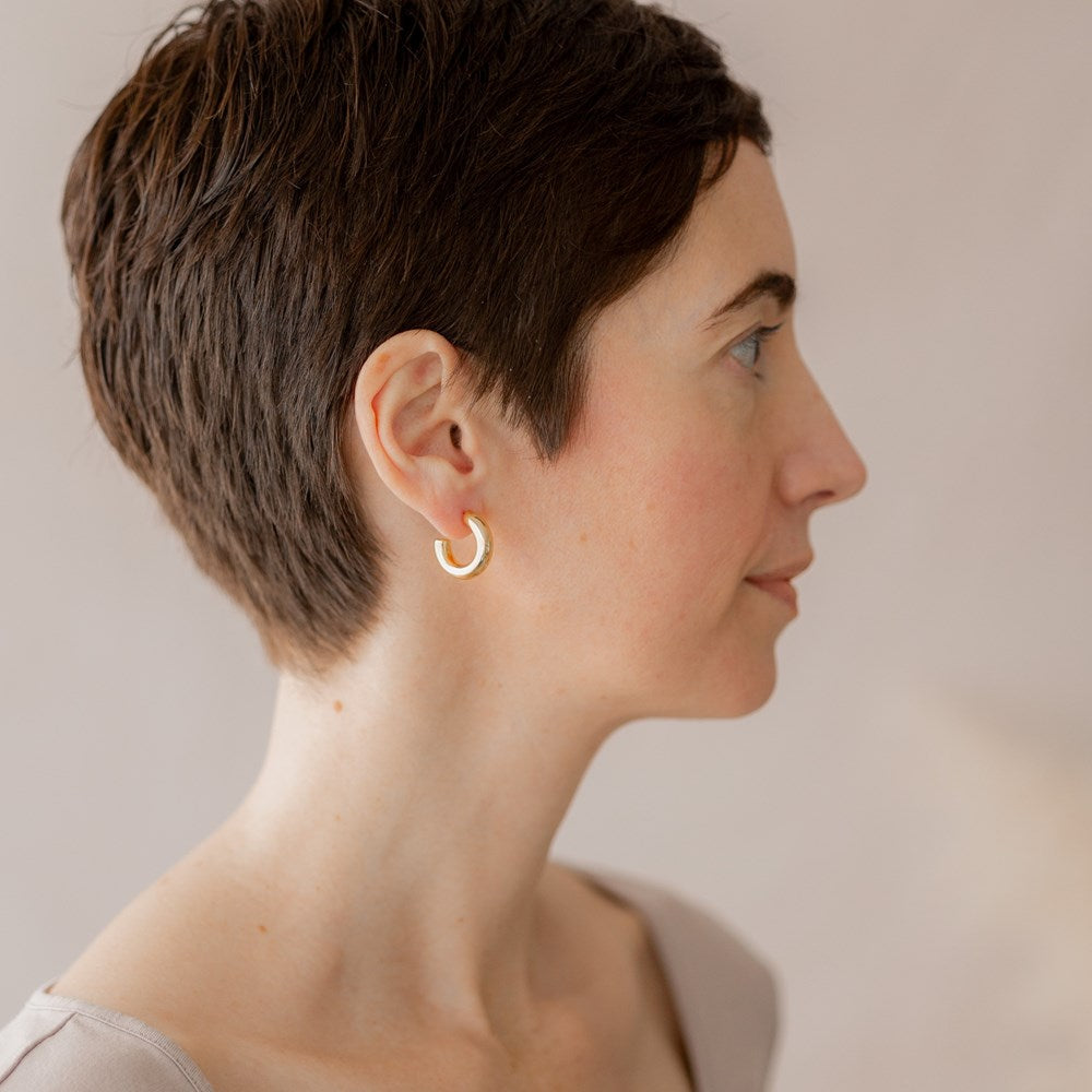 Ample Hoop In Silver