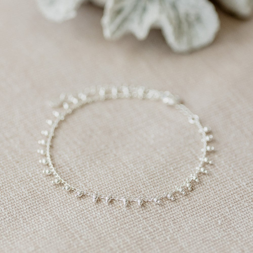 Anklet-Droplet Style in Silver 🇨🇦
