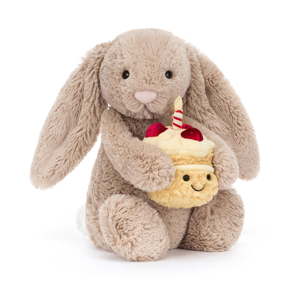 Jellycat Bashful Beige Birthday Bunny (Max 2 Per Purchase)