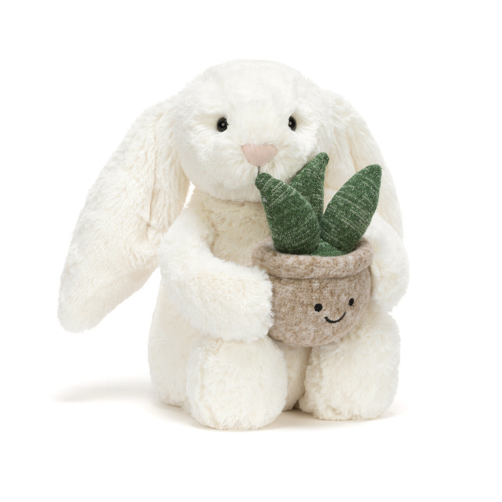 Jellycat Cream Bunny with Plant (Max 2 Per Purchase)