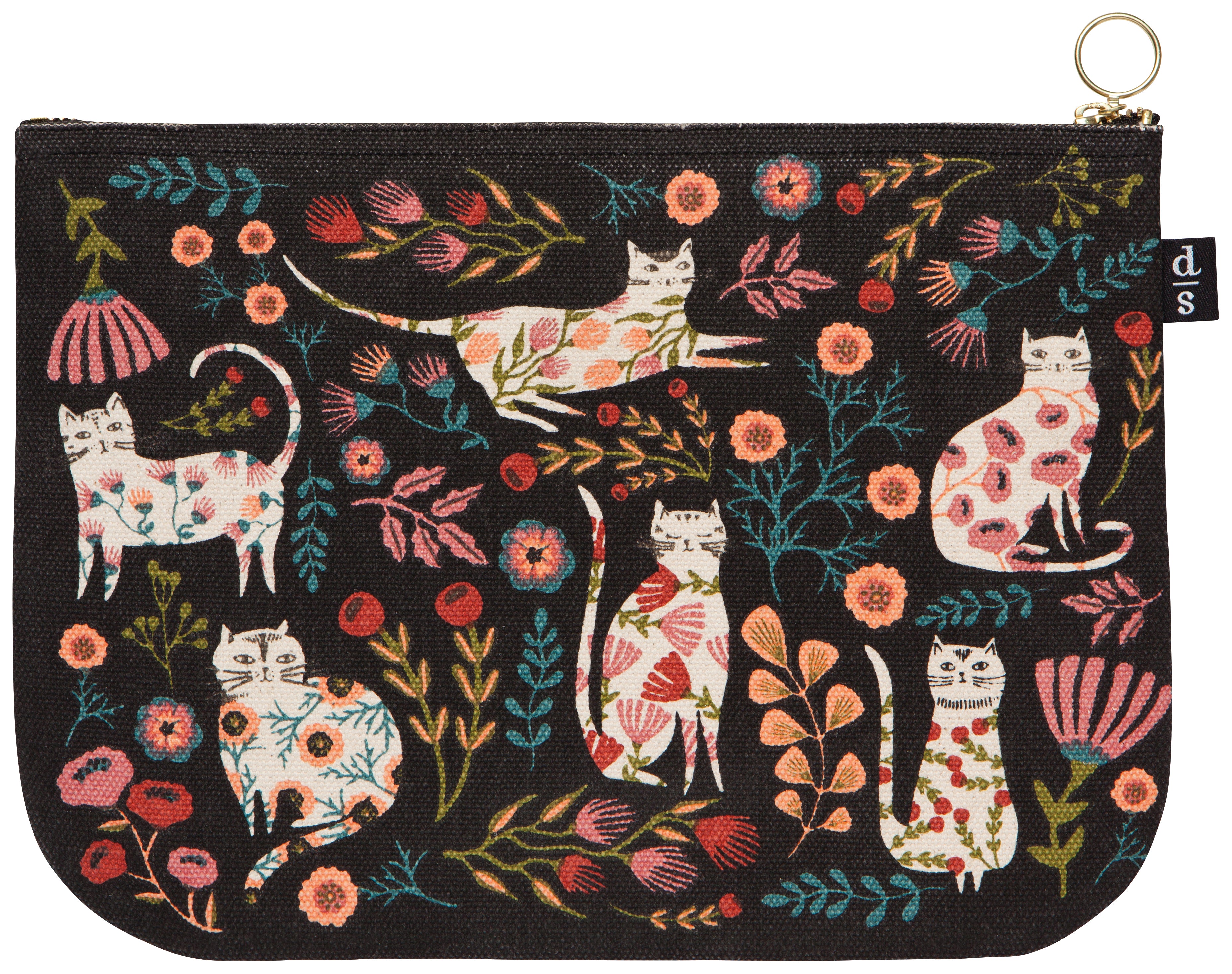 Catbloom Large Zipper Pouch