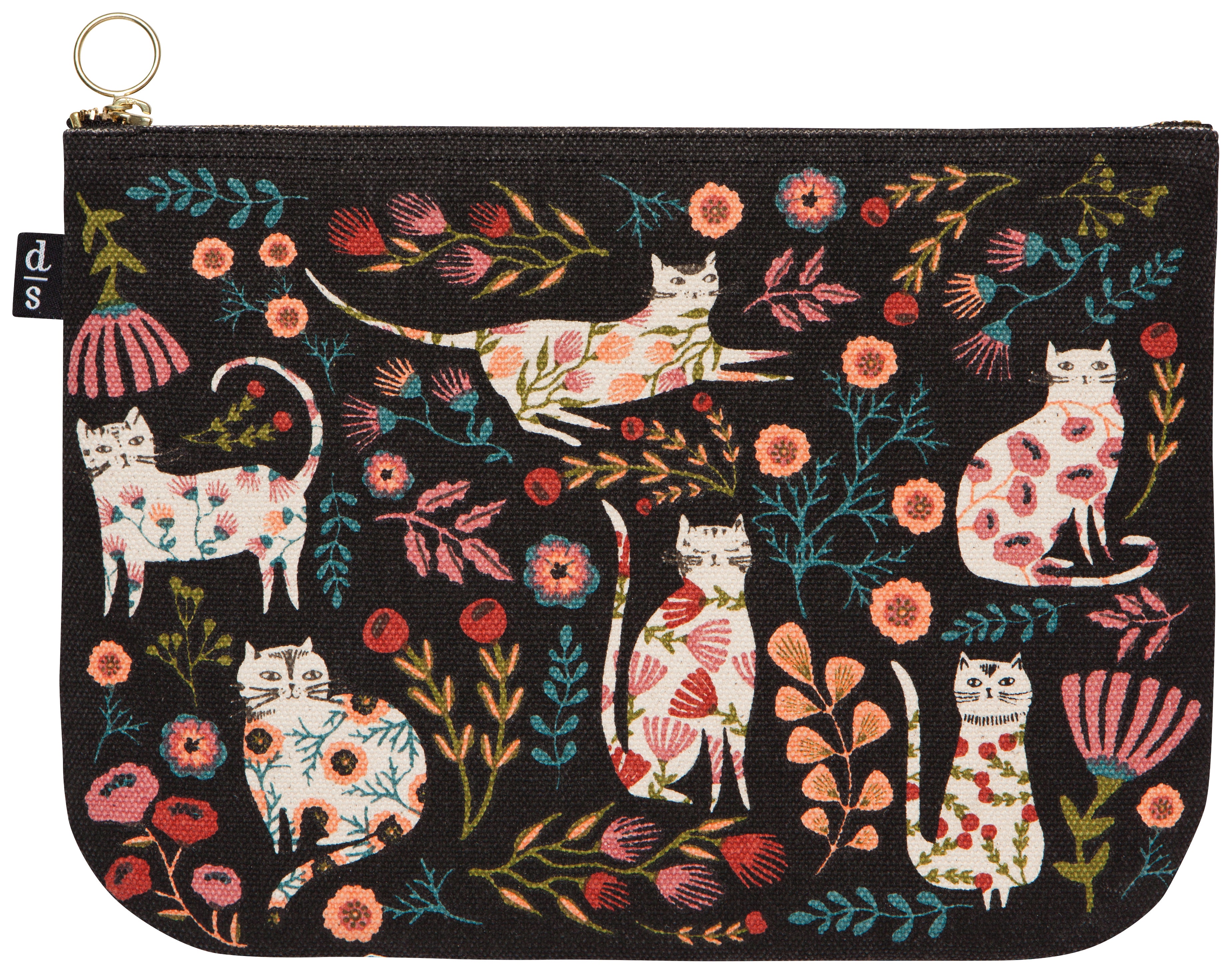 Catbloom Large Zipper Pouch