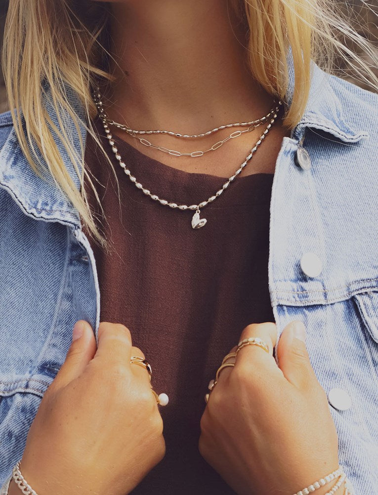 Ever Heart Necklace in Silver 🇨🇦