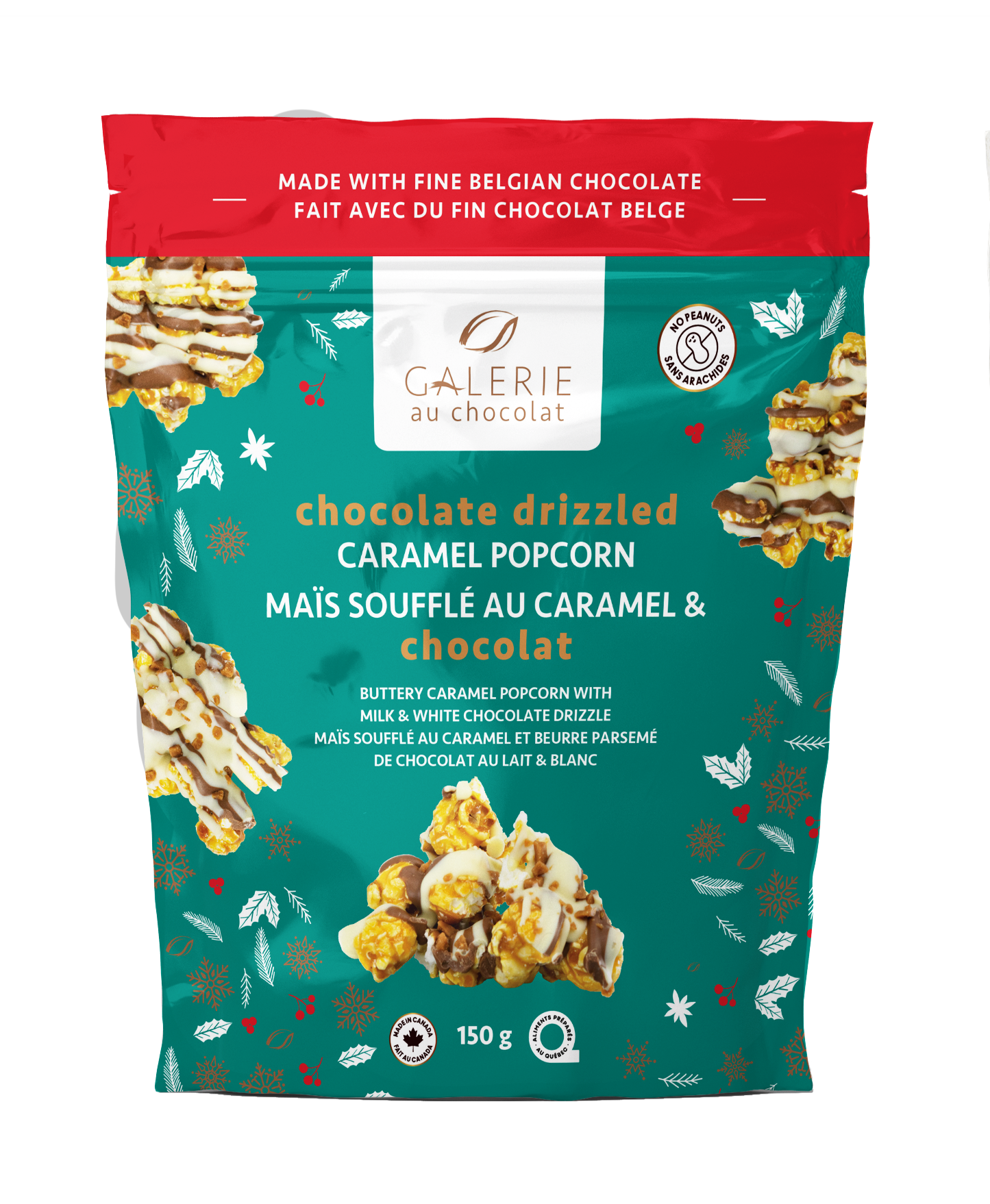 (*15) Chocolate Drizzled Salted Caramel Popcorn