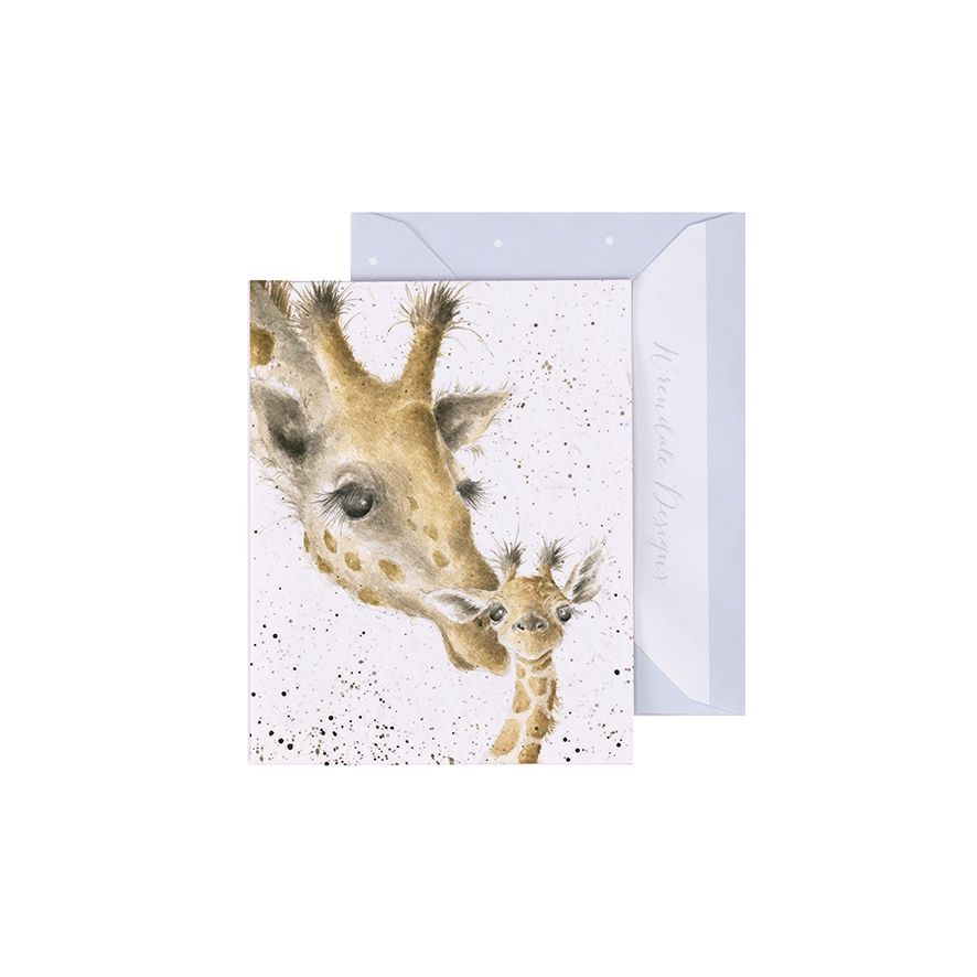 First Kiss Giraffe Enclosure Card