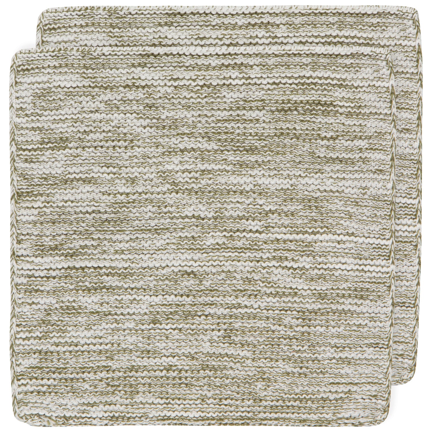 Olive Branch Knit Dishcloths, Set of 2