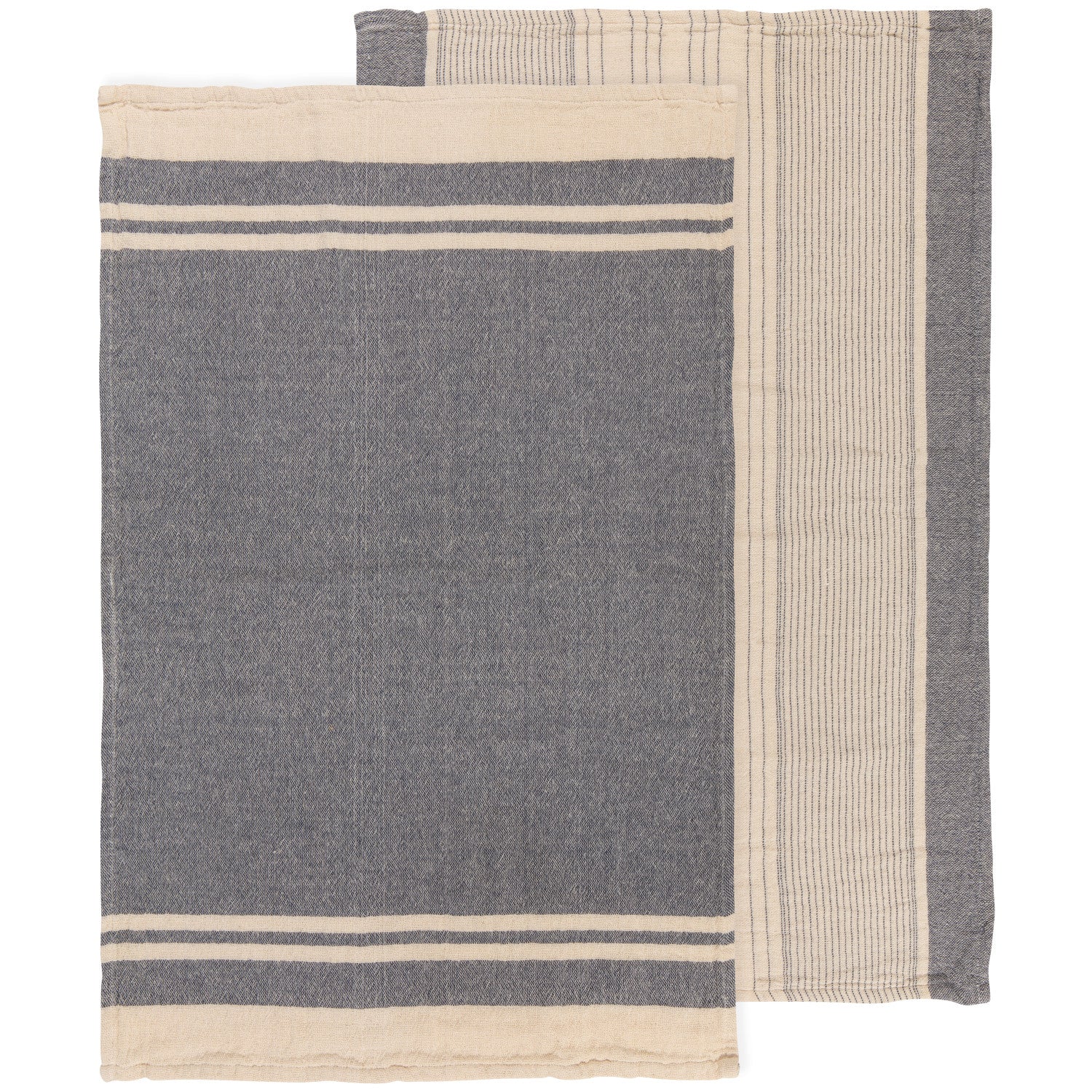 Linea Midnight Woven Tea Towels, Set of 2