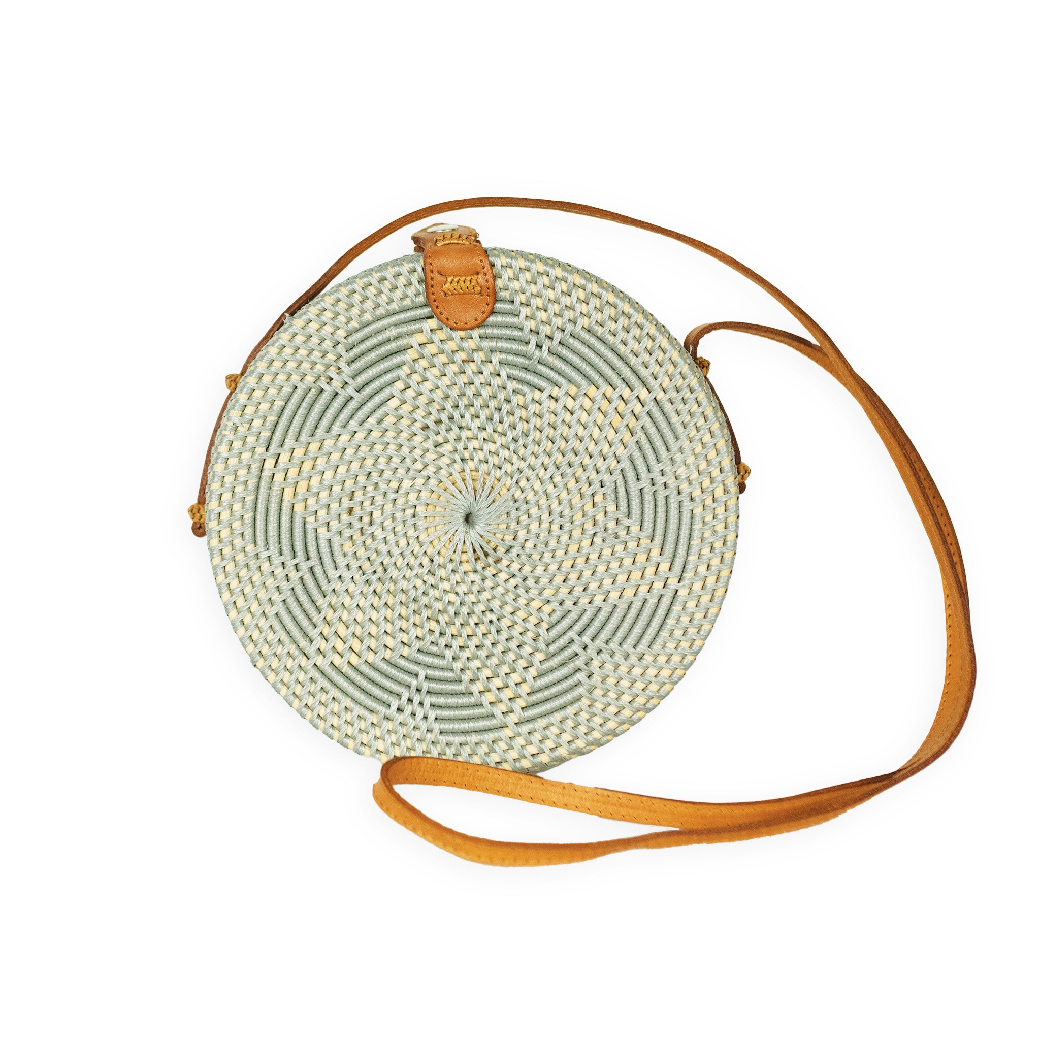 Circle Bali Bag in Grey Floral