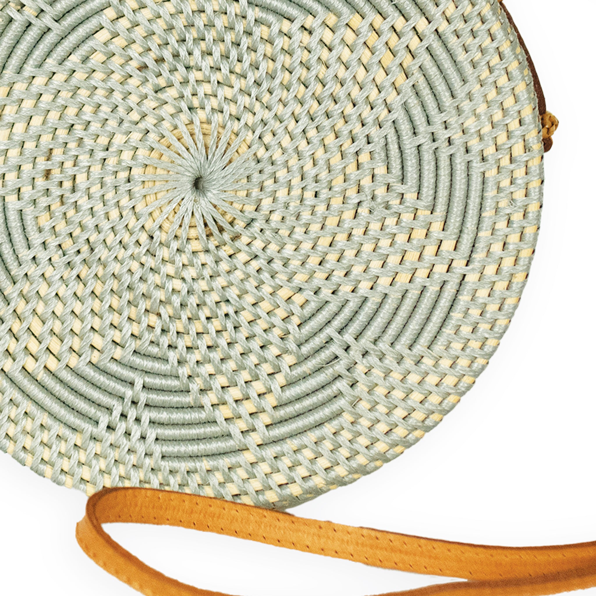 Circle Bali Bag in Grey Floral