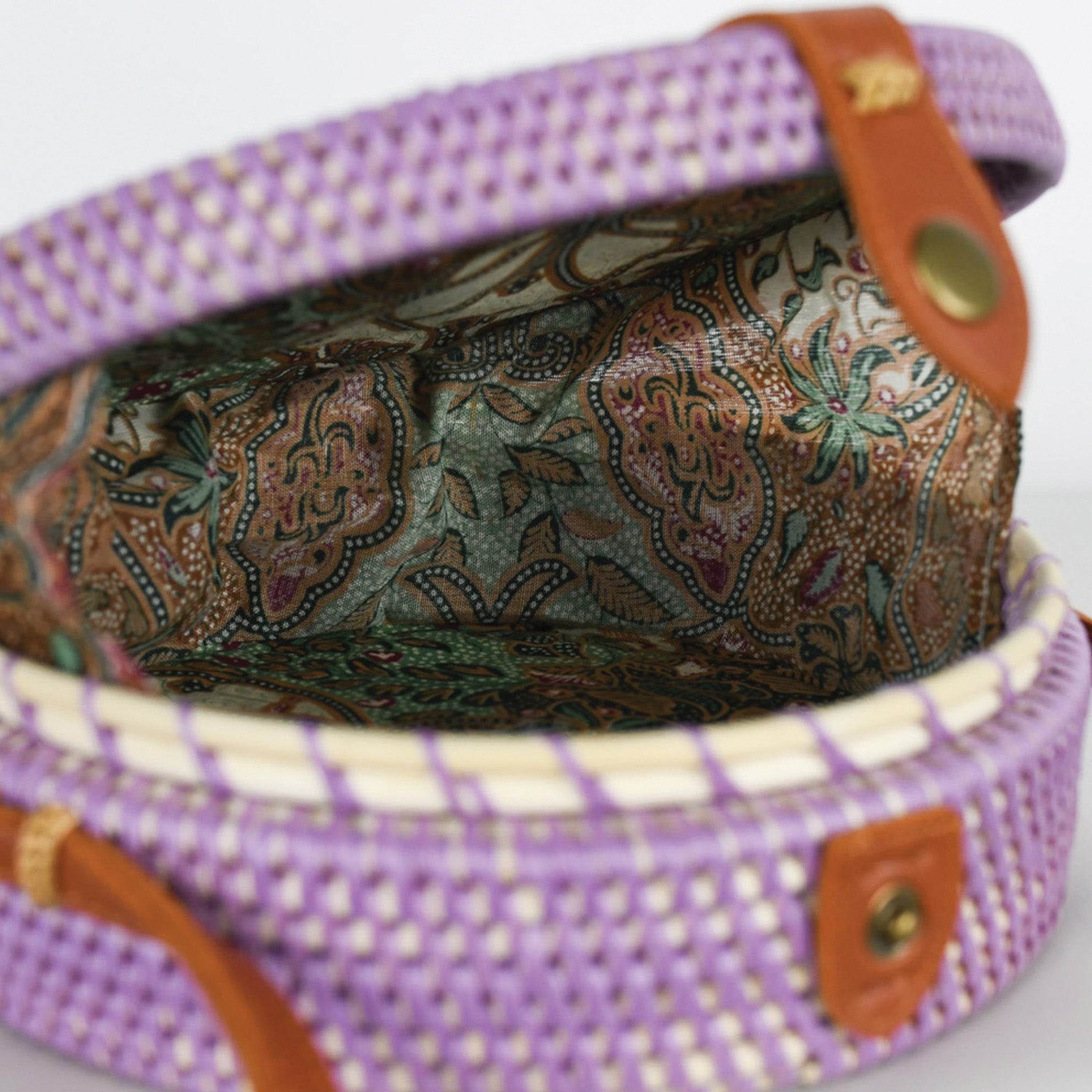Circle Bali Bag in Purple