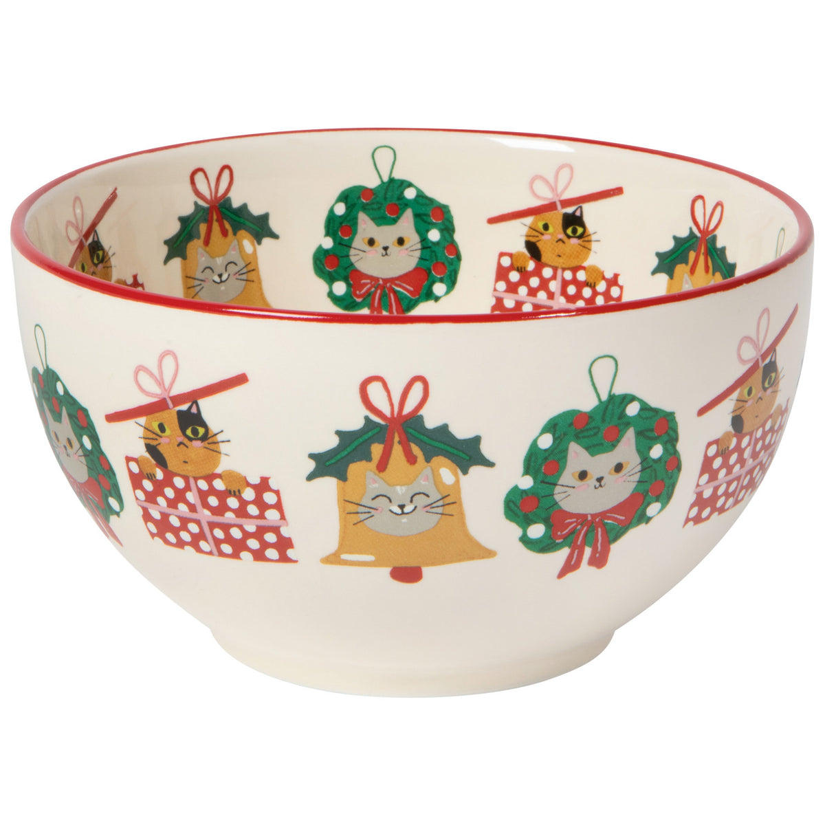 Bauble Cats Bowls, Set Of 4