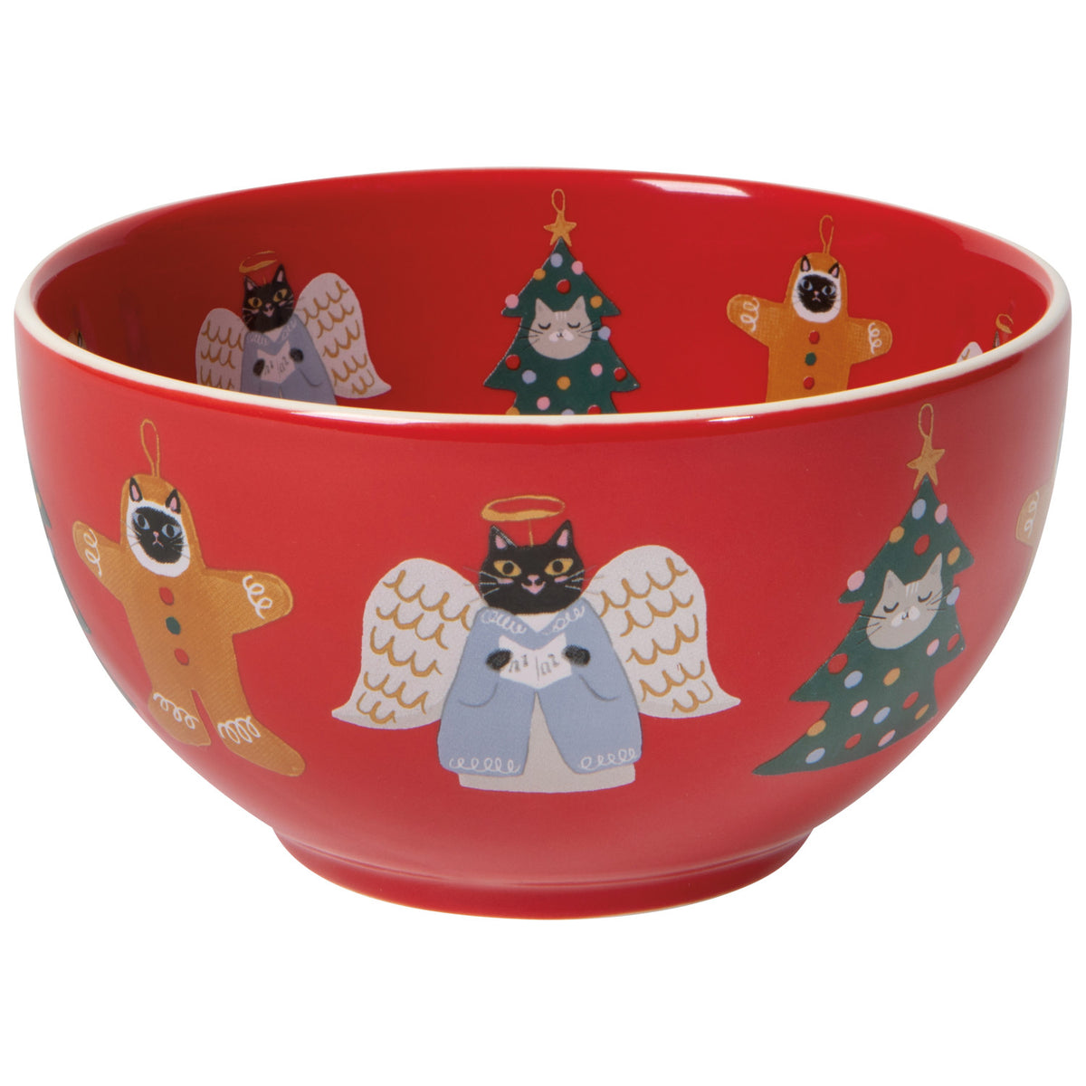 Bauble Cats Bowls, Set Of 4