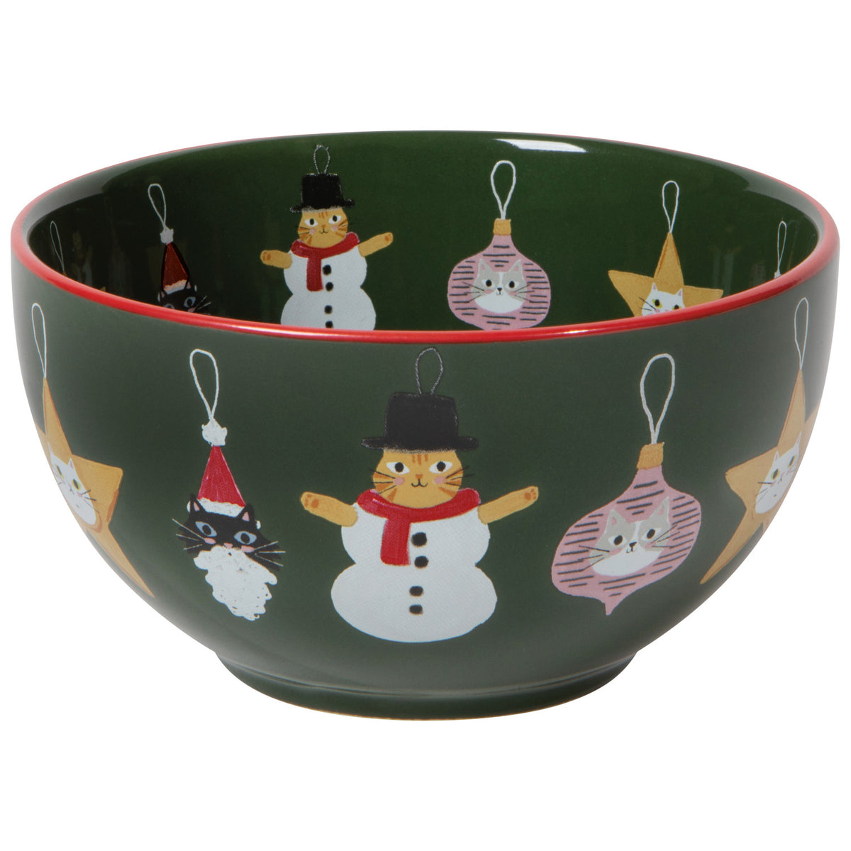 Bauble Cats Bowls, Set Of 4