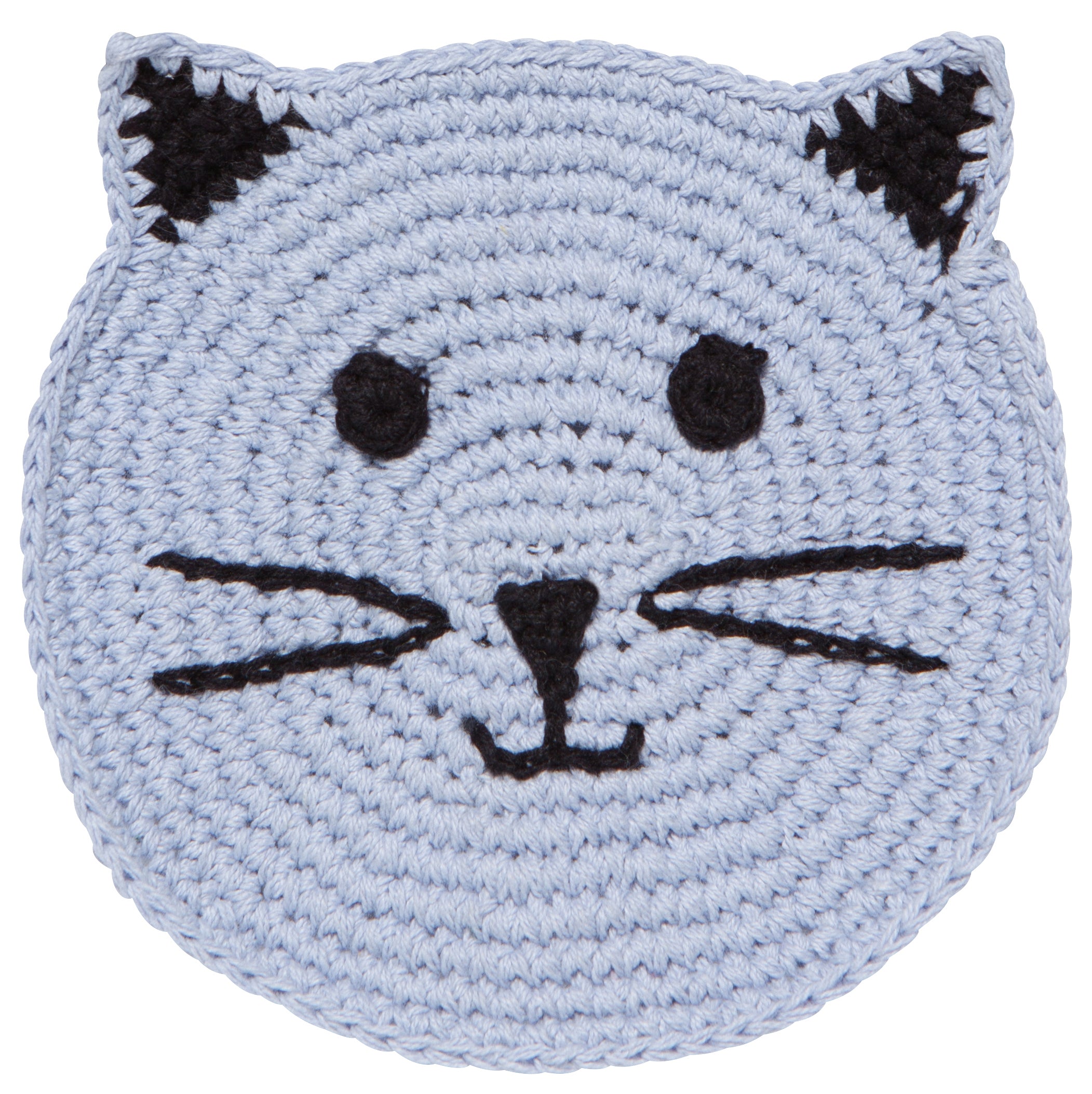 Meow & Furever Crochet Coasters, Set of 4