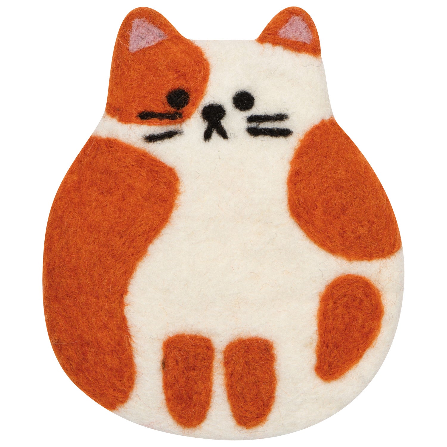 Cat Club Felt Coasters, Set of 4