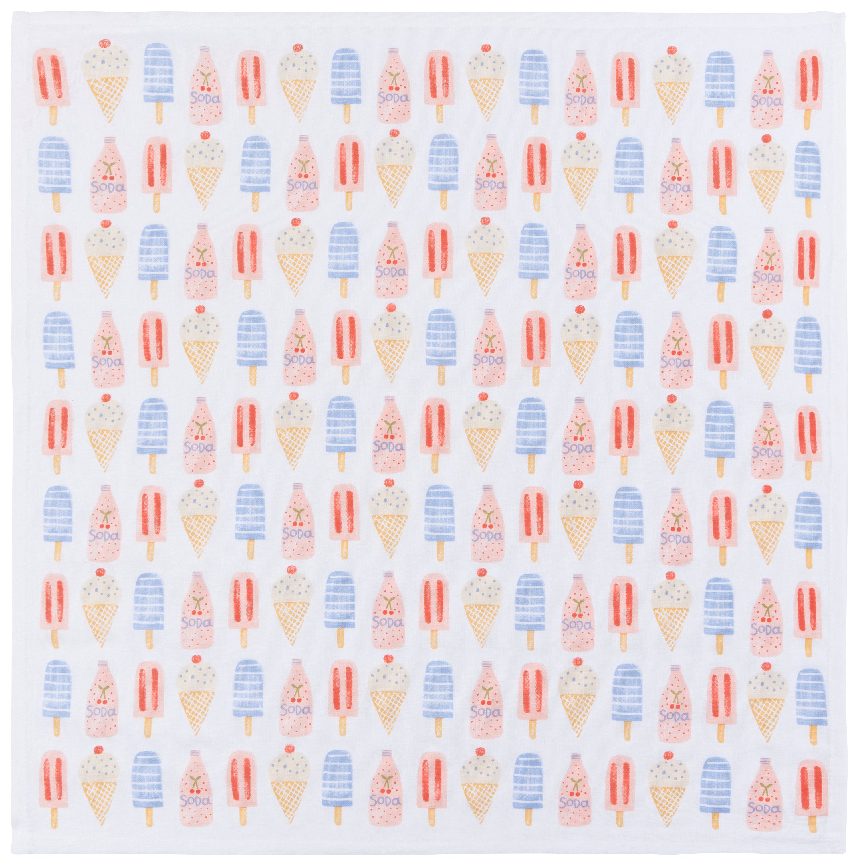 Sea Side Flour Sack Tea Towels, Set of 2