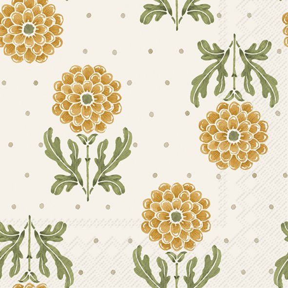 Simple Flower Lunch Napkins