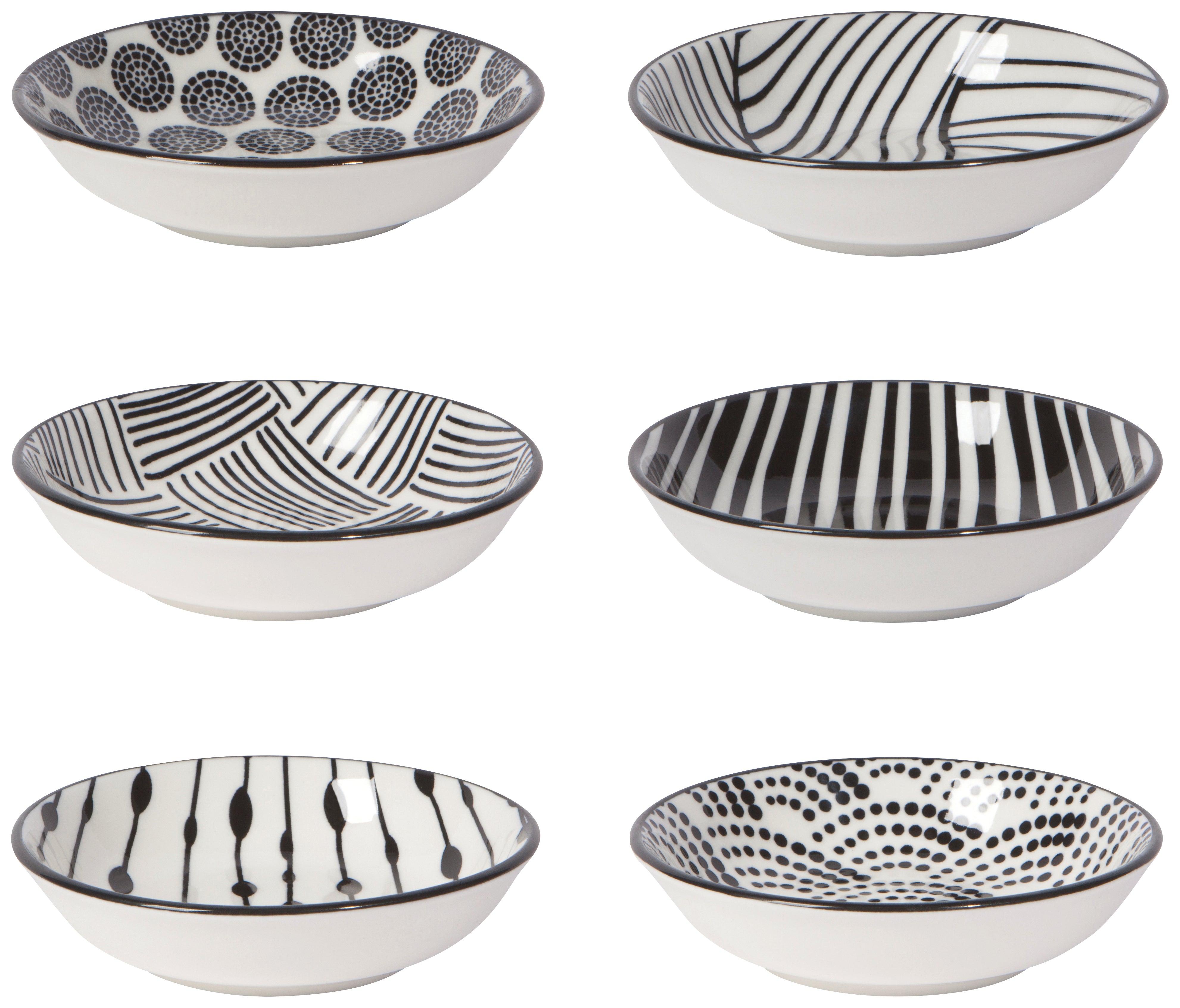 Bits & Dots Pinch Bowl, Set of 6