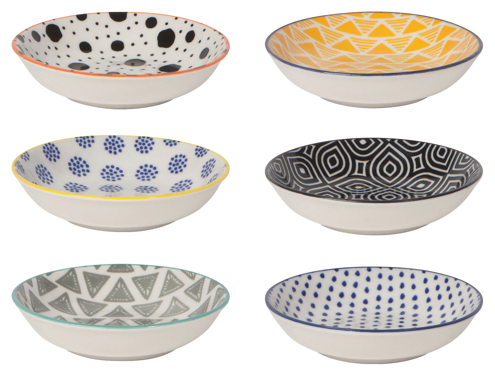 Bits & Dots Multi Pinch Bowl, Set of 6