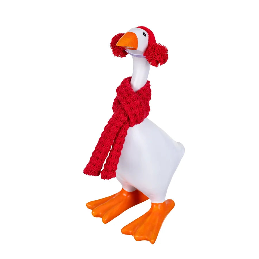 Gordy The Desktop Goose Outfit, Winter Scarf & Earmuffs