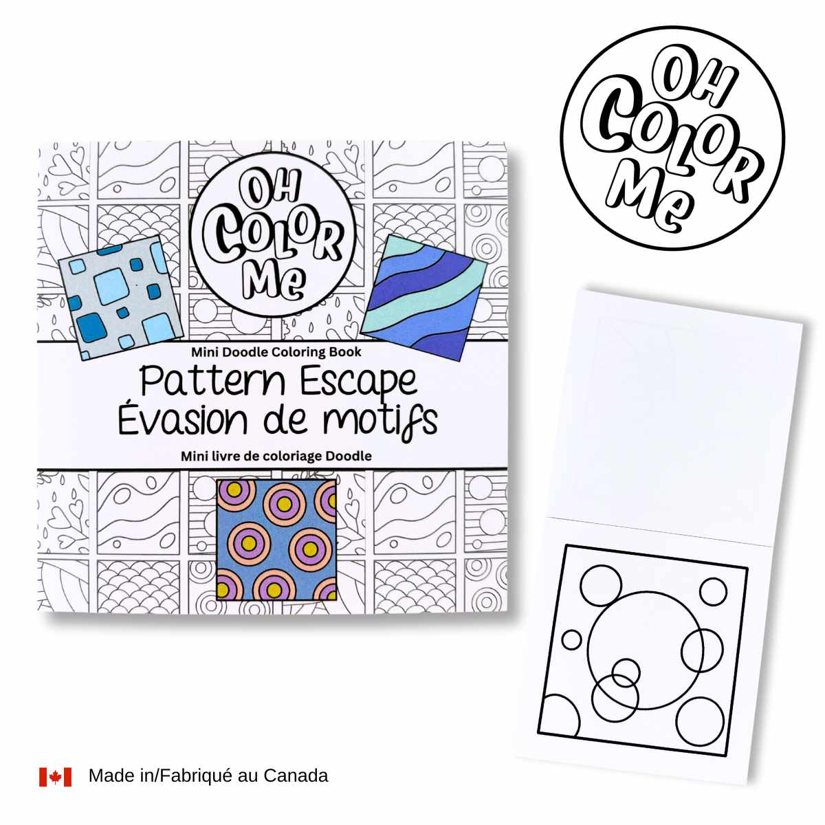 Pattern Escape Mini Coloring Book 🇨🇦