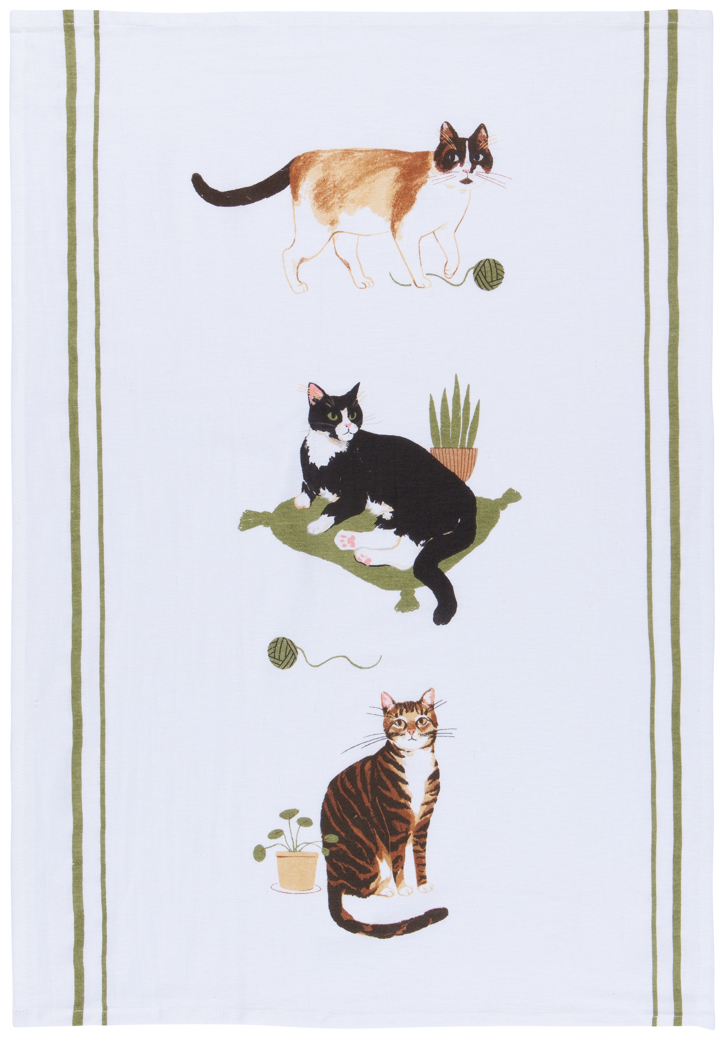 Cat Collective Bakers Flour Sack Tea Towels, Set of 3