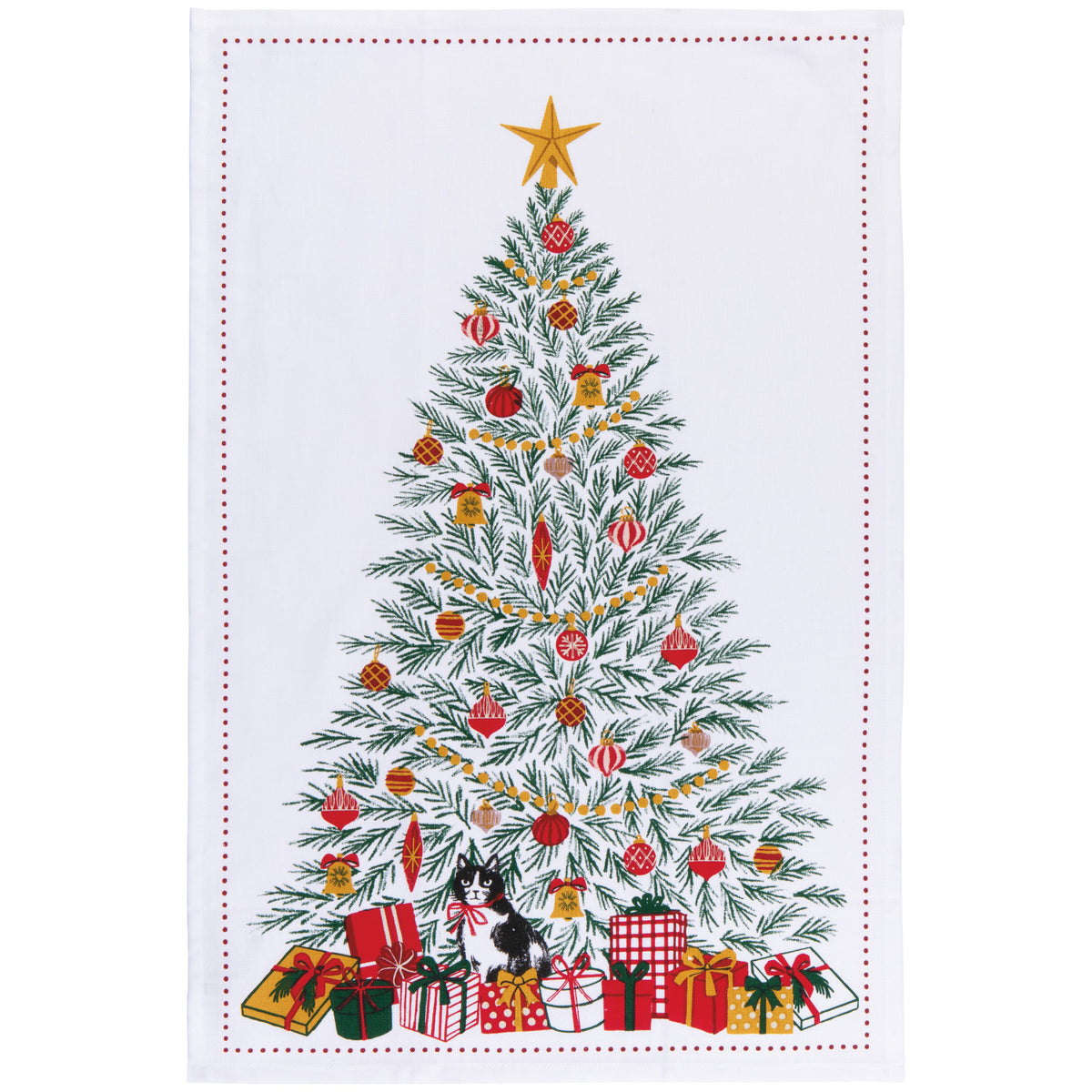 Festive Fir Christmas Tea Towel