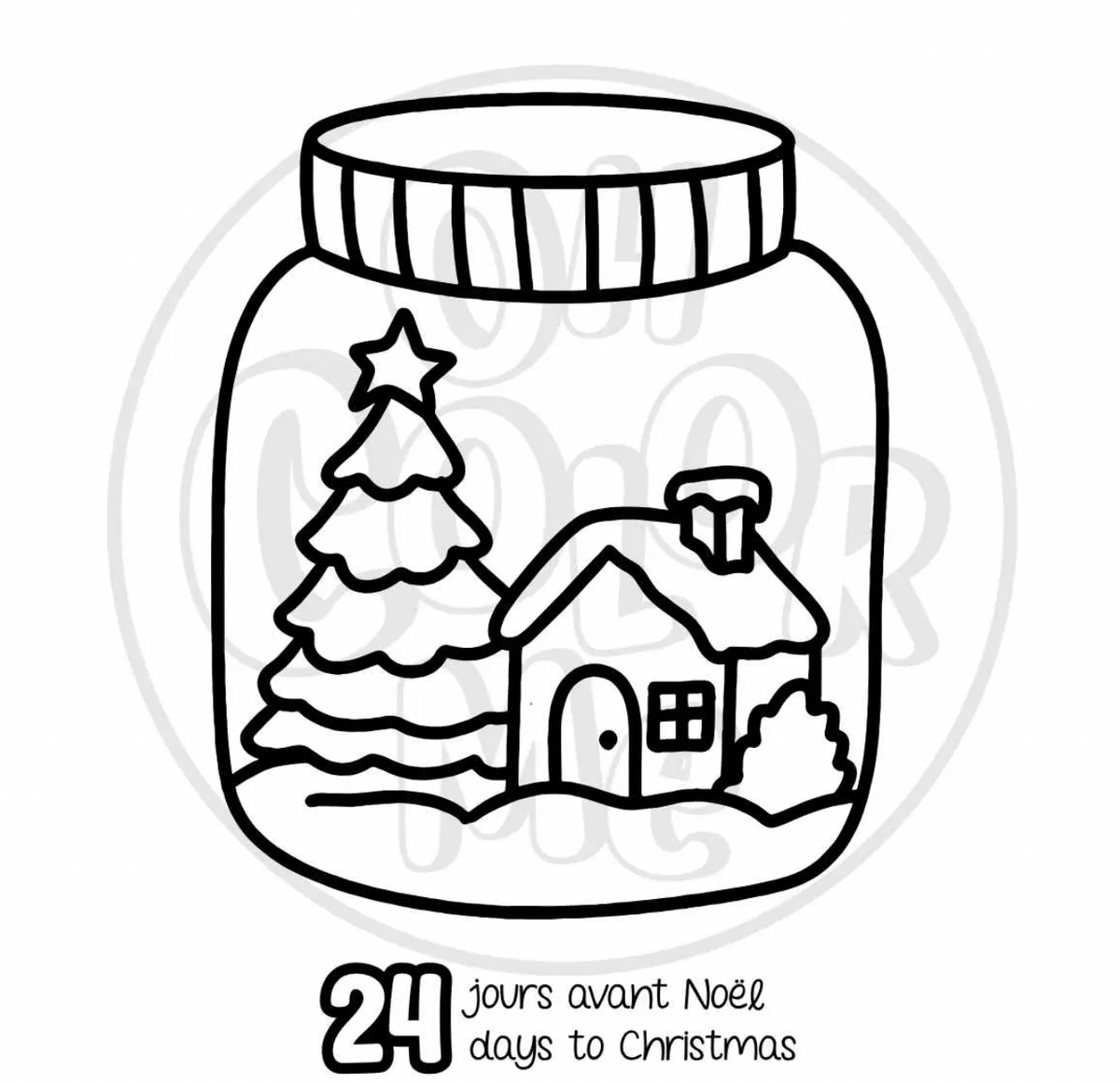 Advent Mini Coloring Book, Countdown to Christmas 🇨🇦