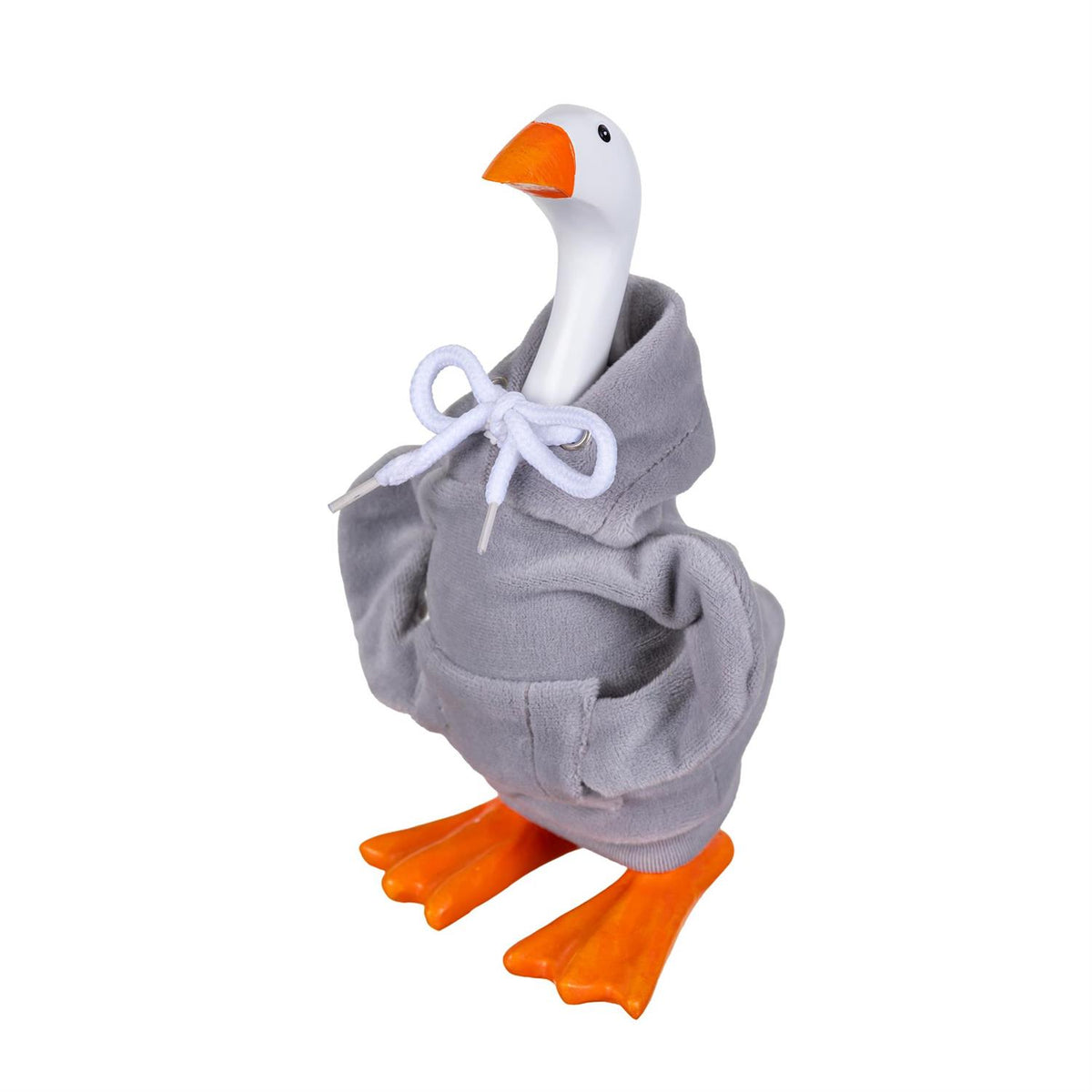 Gordy The Desktop Goose Outfit, Grey Hoodie