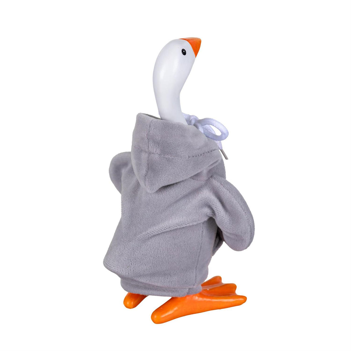 Gordy The Desktop Goose Outfit, Grey Hoodie