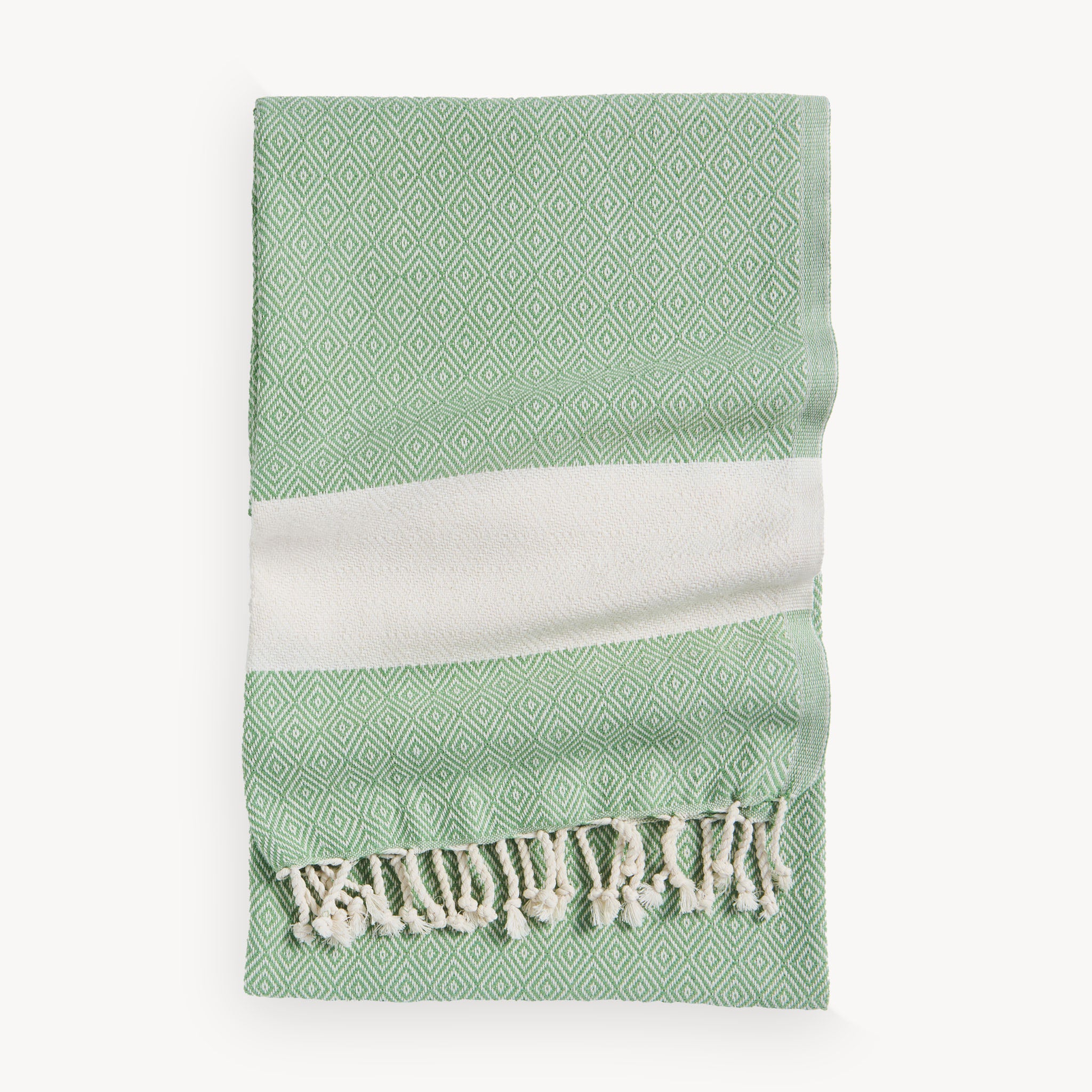 Diamond Hand Towel in Thyme