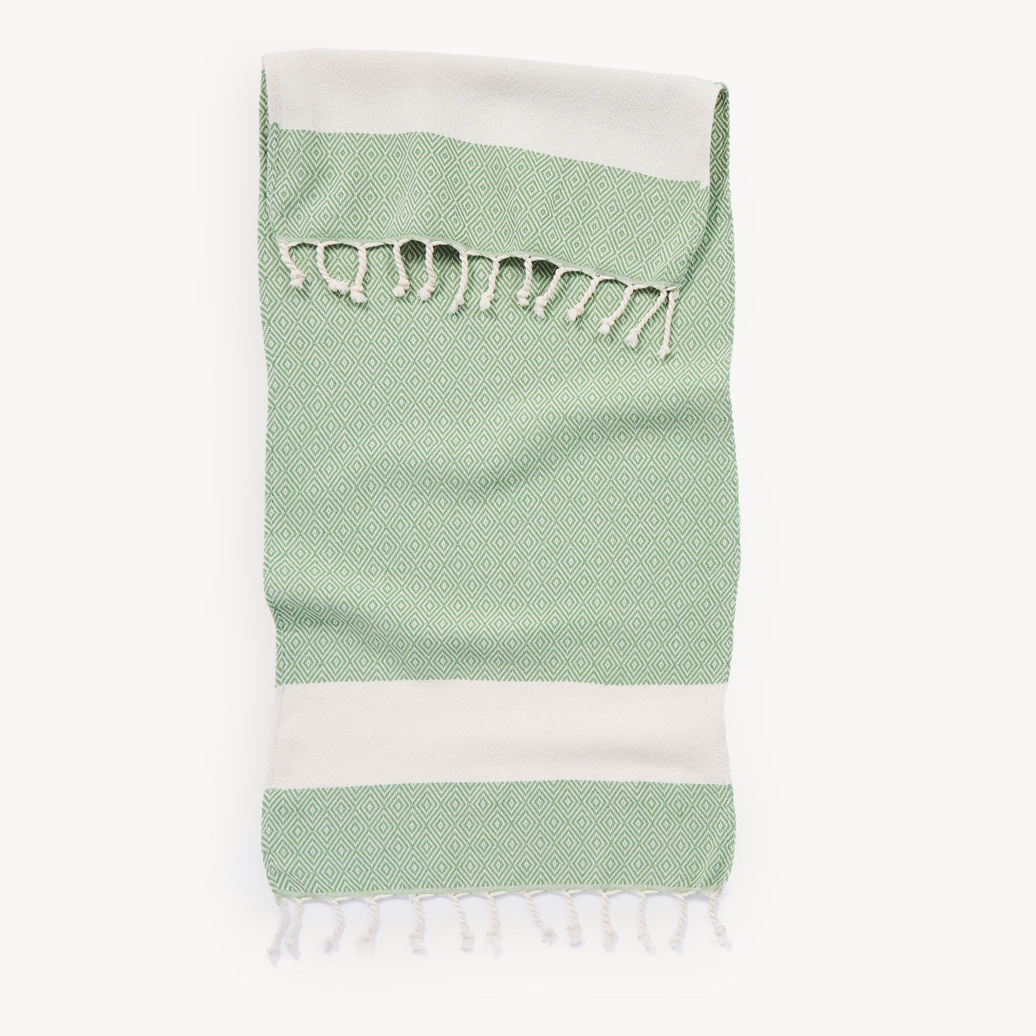 Diamond Hand Towel in Thyme