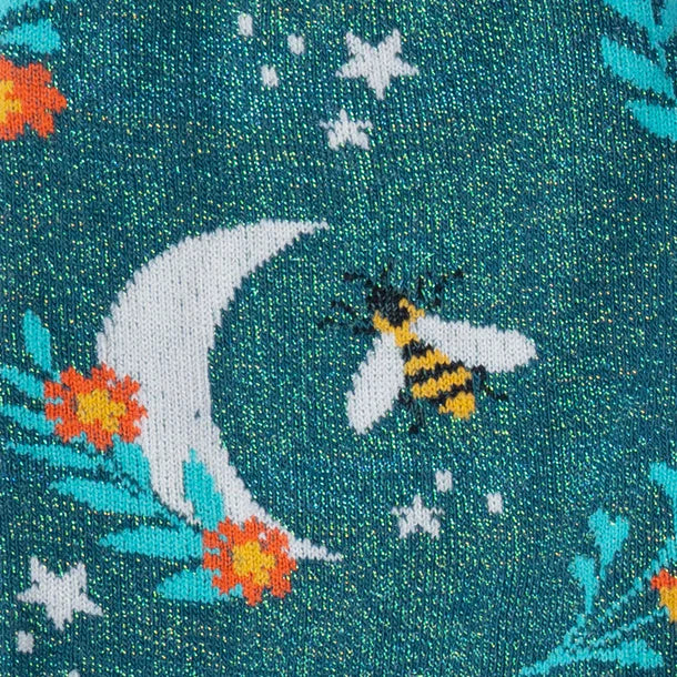 Bee Dazzling Shimmer, Crew Socks