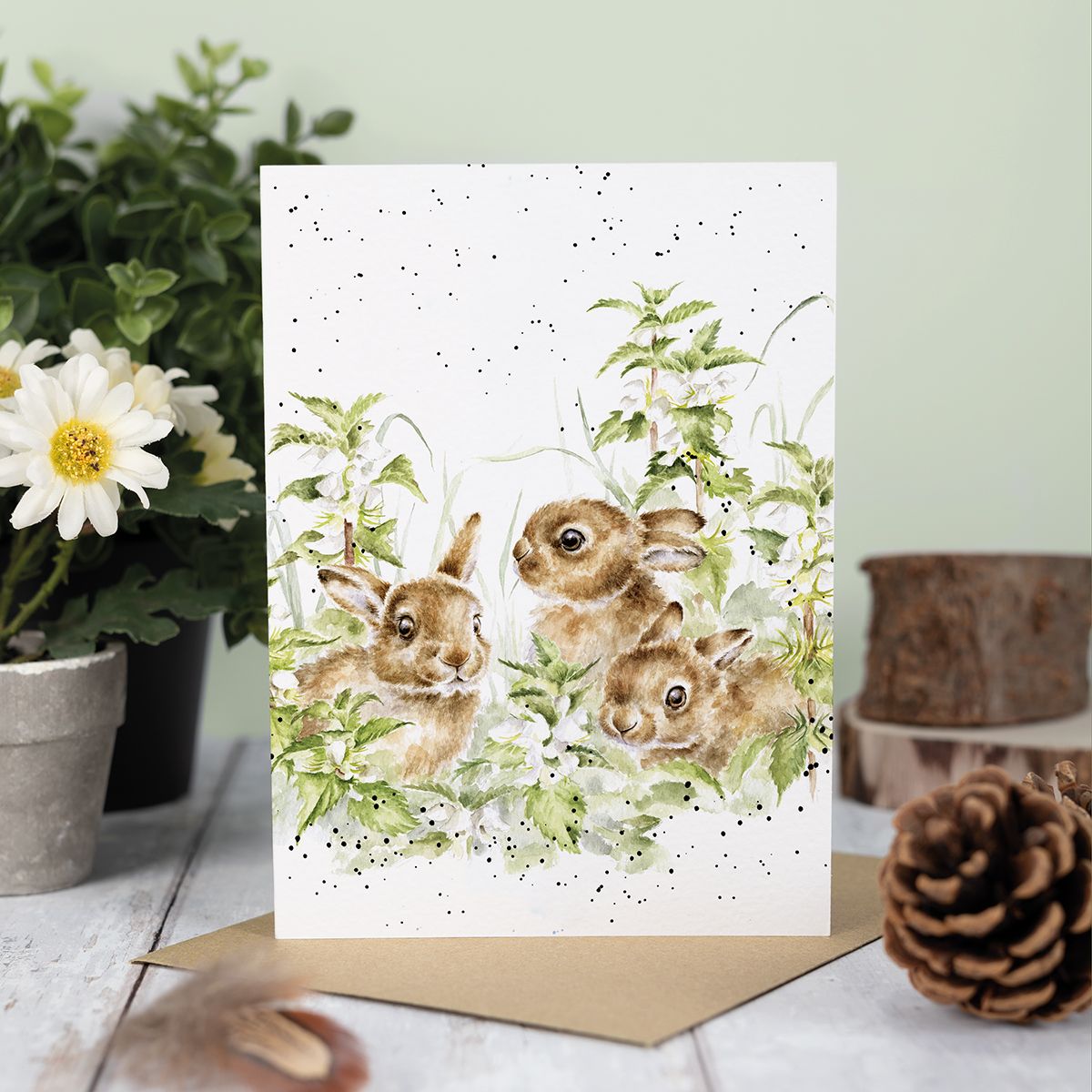 Spring Hares Card