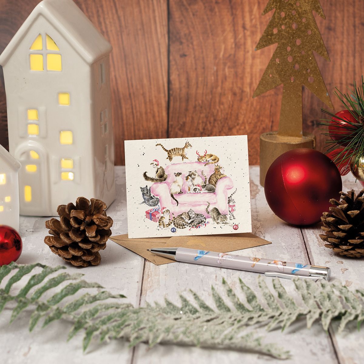 Meowy Christmas Cat Enclosure Card