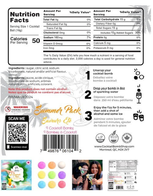 Cocktail Bomb, Summer Pack