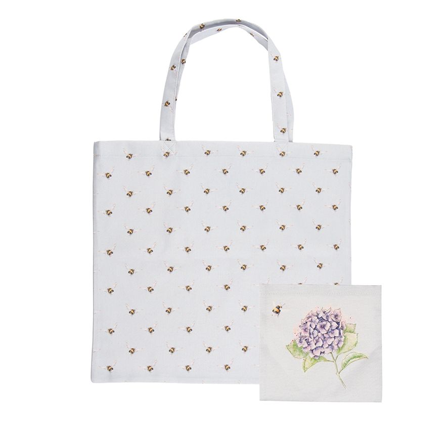 Hydrangea Bee Foldable Shopping Bag
