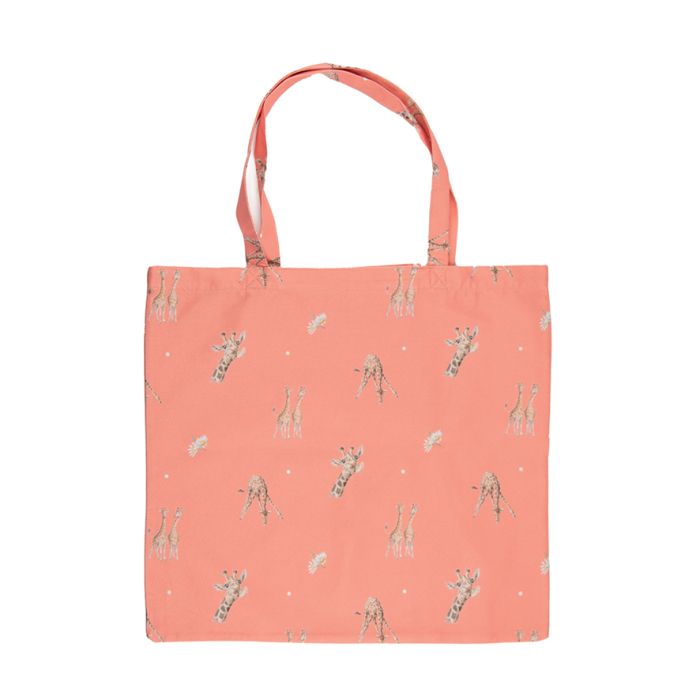 Flowers Giraffe Foldable Shopping Bag