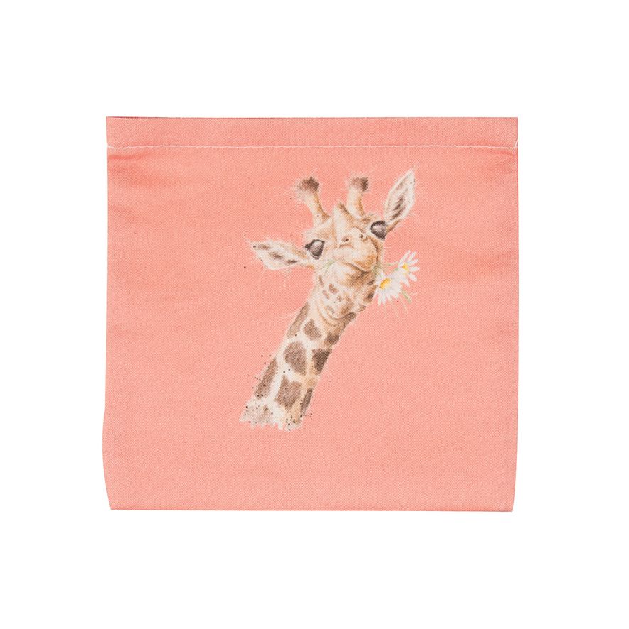 Flowers Giraffe Foldable Shopping Bag