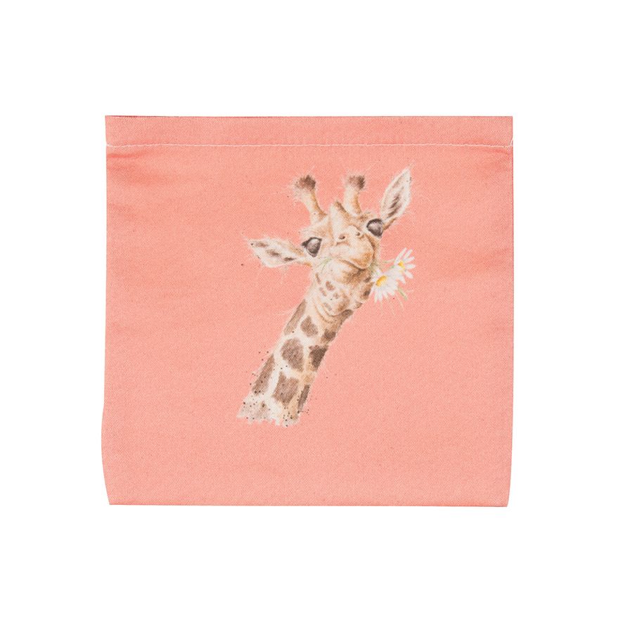 Flowers Giraffe Foldable Shopping Bag