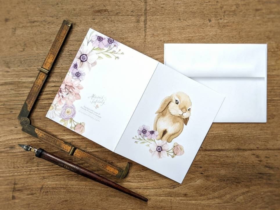 Baby Bunny, Greeting Card