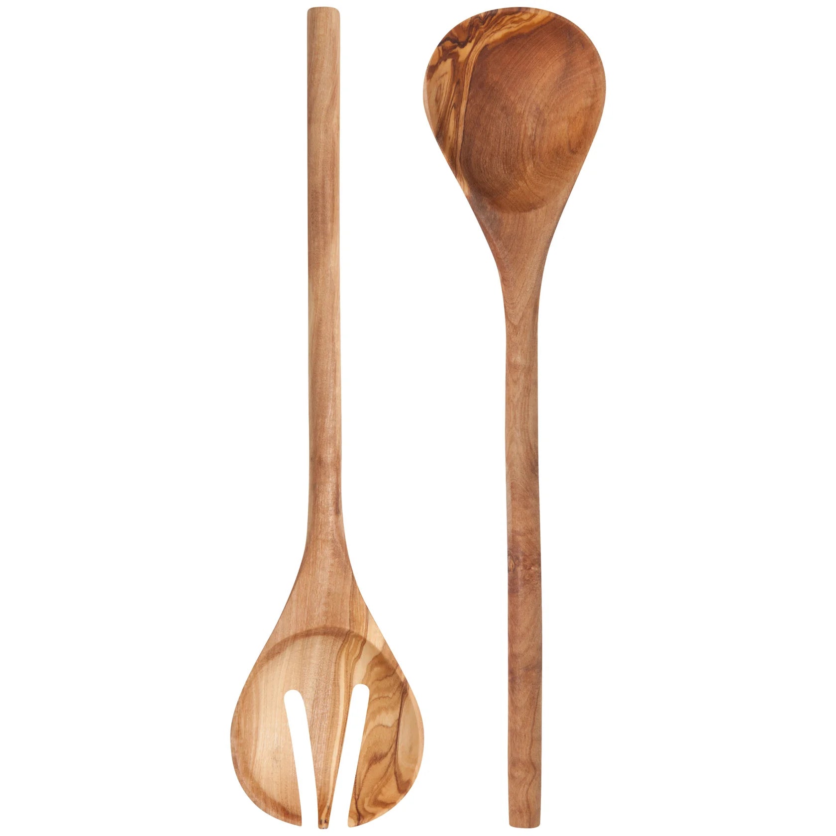 Olive Wood Salad Servers, Set of 2