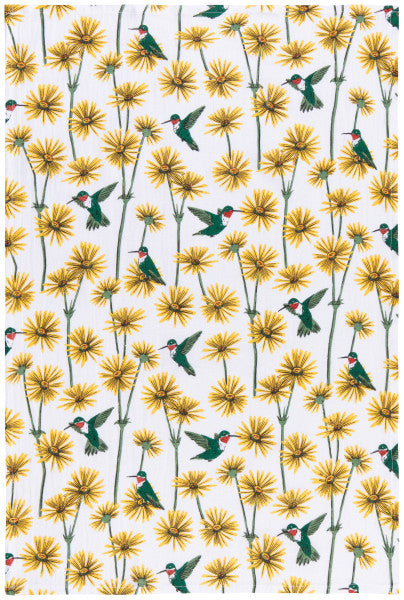 Hummingbird Bakers Flour Sack Tea Towels, Set of 3